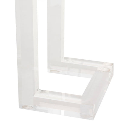 Table console en acrylique Couture Camryn de SAFAVIEH - Transparent - 60 L x 10 l x 30 h - 52Lx10Lx30H