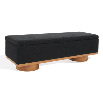 Banc de rangement SAFAVIEH Couture Sunneva Boucle - 155 cm L x 51 cm P x 48 cm H - 155Lx51Px48H