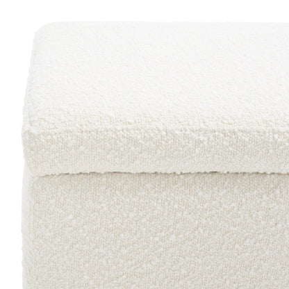 Banc de rangement SAFAVIEH Couture Sunneva Boucle - 155 cm L x 51 cm P x 48 cm H - 155Lx51Px48H