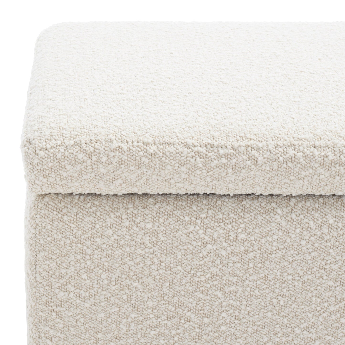 Banc de rangement SAFAVIEH Couture Sunneva Boucle - 155 cm L x 51 cm P x 48 cm H - 155Lx51Px48H