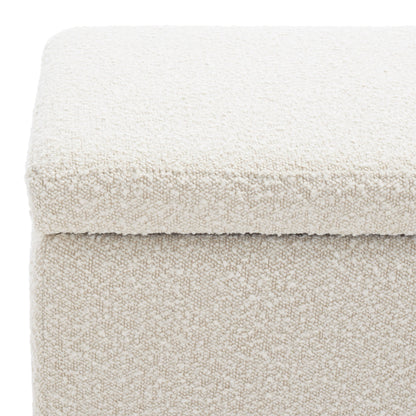 Banc de rangement SAFAVIEH Couture Sunneva Boucle - 155 cm L x 51 cm P x 48 cm H - 155Lx51Px48H
