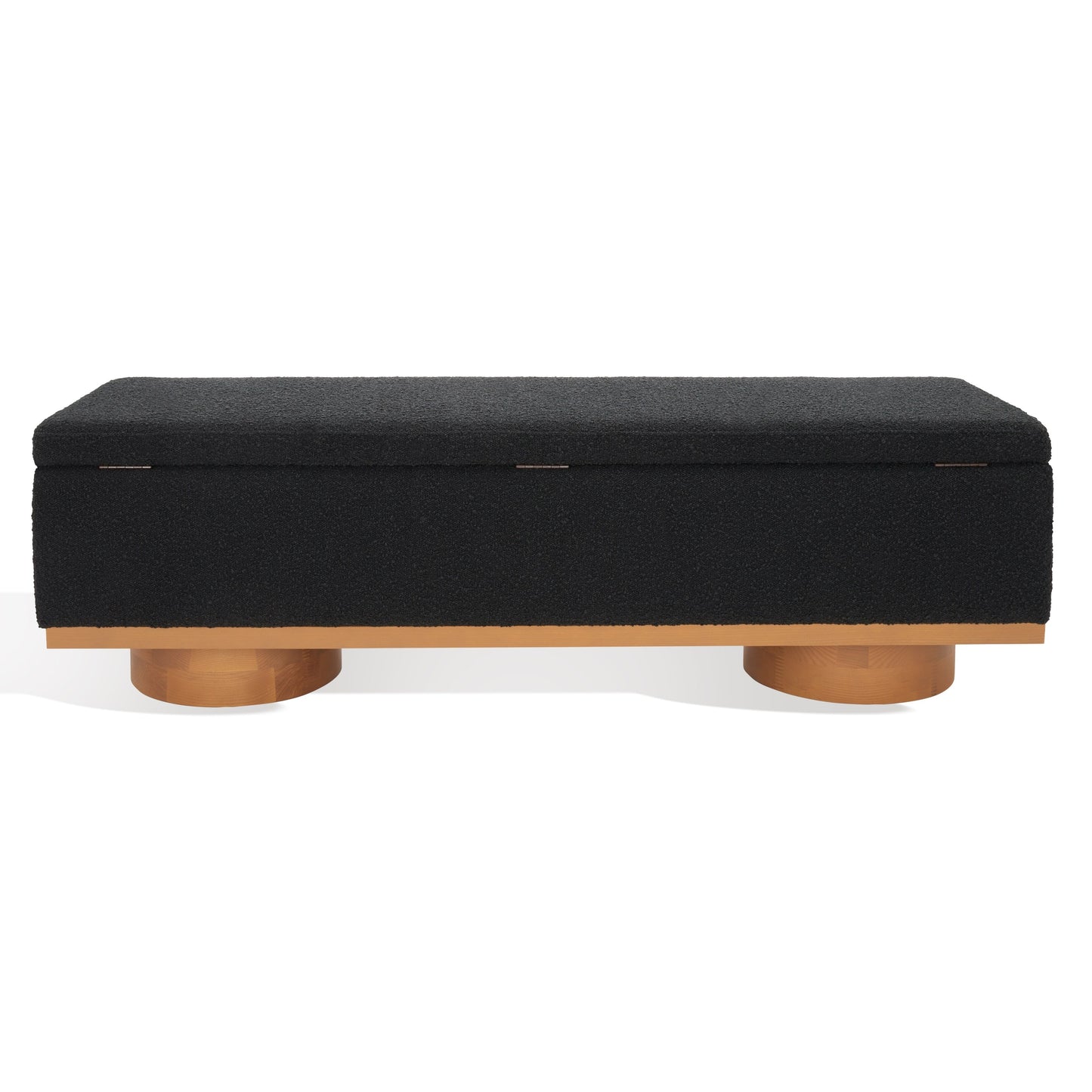 Banc de rangement SAFAVIEH Couture Sunneva Boucle - 155 cm L x 51 cm P x 48 cm H - 155Lx51Px48H