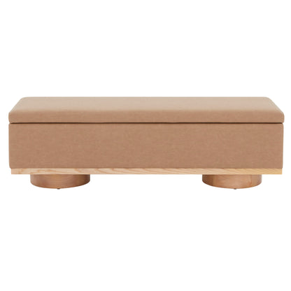Banc de rangement SAFAVIEH Couture Sunneva Boucle - 155 cm L x 51 cm P x 48 cm H - 155Lx51Px48H