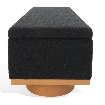 Banc de rangement SAFAVIEH Couture Sunneva Boucle - 155 cm L x 51 cm P x 48 cm H - 155Lx51Px48H