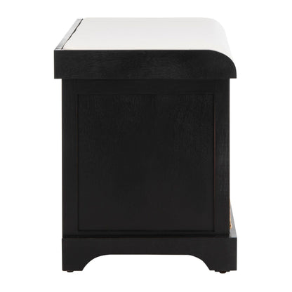 Banc-pouf SAFAVIEH Euphemia en osier tressé, couleur marron - 33,5 x 16,1 x 19,9 - 34Lx16Px20H