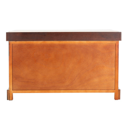 Banc-pouf SAFAVIEH Euphemia en osier tressé, couleur marron - 33,5 x 16,1 x 19,9 - 34Lx16Px20H