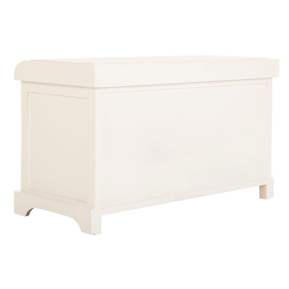 Banc-pouf SAFAVIEH Euphemia en osier tressé, couleur marron - 33,5 x 16,1 x 19,9 - 34Lx16Px20H