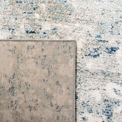 Tapis abstrait moderne SAFAVIEH Jasper Shreya - Gris/Bleu - 2,44 m x 3,05 m
