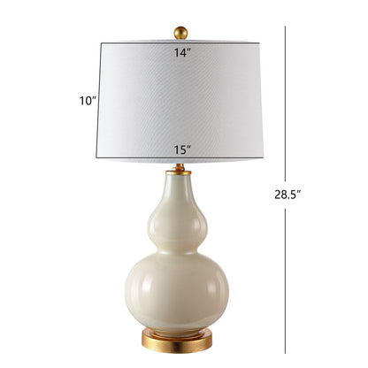 Lampe de table SAFAVIEH Lighting Diede en forme de gourde (lot de 2) - 15x15x28.5 - 15Lx15Px29H