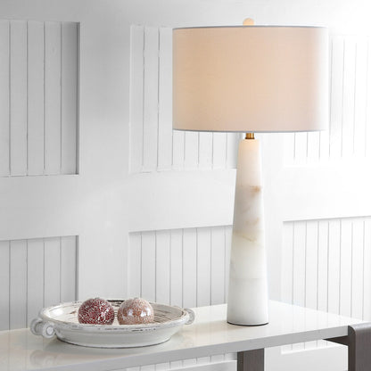 Lampe de table LED en albâtre Giorgiana de 76 cm de SAFAVIEH - 38x38x76 - 38Lx38Px76H
