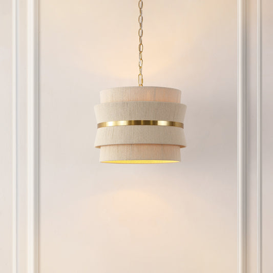 SAFAVIEH Oprea Lustre suspendu réglable à 3 lumières (ampoules LED incluses) - 16 x 16 x 16.5-72.5