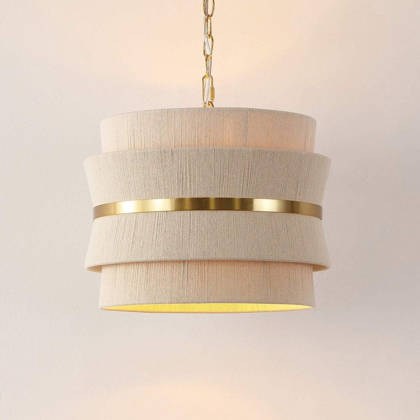 SAFAVIEH Oprea Lustre suspendu réglable à 3 lumières (ampoules LED incluses) - 16 x 16 x 16.5-72.5