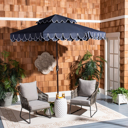 Parasol de jardin SAFAVIEH Kjerstin Valance 9 pieds à double toit