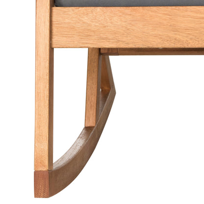 Chaise à bascule d'extérieur Makaila de SAFAVIEH avec coussin - 66L x 79P x 97H (cm)