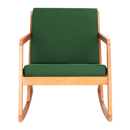 Chaise à bascule d'extérieur Makaila de SAFAVIEH avec coussin - 66L x 79P x 97H (cm)