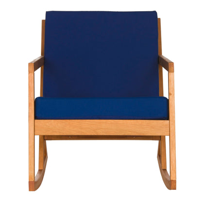 Chaise à bascule d'extérieur Makaila de SAFAVIEH avec coussin - 66L x 79P x 97H (cm)