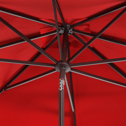 Parasol carré de 7,5 pieds pour extérieur, modèle Naima Valance de SAFAVIEH