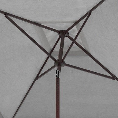 Parasol carré de 7,5 pieds pour extérieur, modèle Naima Valance de SAFAVIEH