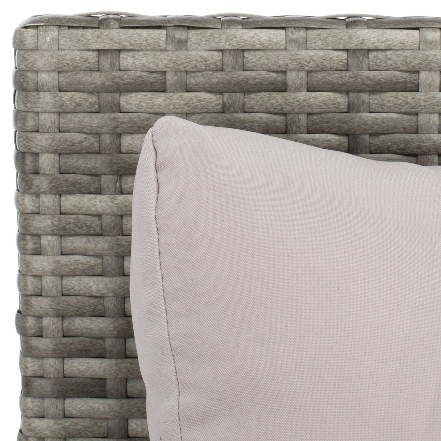 SAFAVIEH Fauteuil de jardin en osier Taniyah avec coussins - 135L x 71P x 157H (cm)