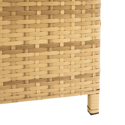 SAFAVIEH Fauteuil de jardin en osier Taniyah avec coussins - 135L x 71P x 157H (cm)