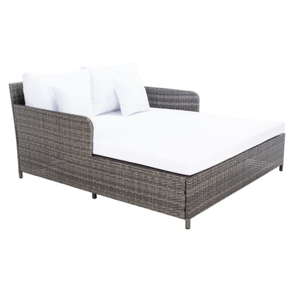 SAFAVIEH Fauteuil de jardin en osier Taniyah avec coussins - 135L x 71P x 157H (cm)