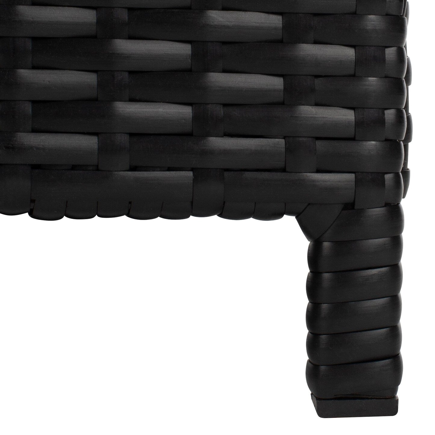 SAFAVIEH Fauteuil de jardin en osier Taniyah avec coussins - 135L x 71P x 157H (cm)