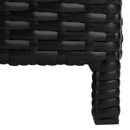 SAFAVIEH Fauteuil de jardin en osier Taniyah avec coussins - 135L x 71P x 157H (cm)