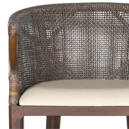 Tabouret de bar en rotin Virona de SAFAVIEH, 76 cm - 56,5 L x 52,1 l x 99,1 H - 56,5Lx52,1Lx99,1H