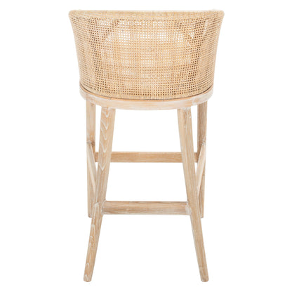 Tabouret de bar en rotin Virona de SAFAVIEH, 76 cm - 56,5 L x 52,1 l x 99,1 H - 56,5Lx52,1Lx99,1H