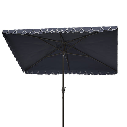 Parasol d'extérieur rectangulaire Zariah de SAFAVIEH, 6'x10', avec liseré
