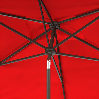 Parasol d'extérieur rectangulaire Zariah de SAFAVIEH, 6'x10', avec liseré