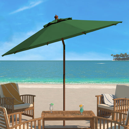 Parasol d'extérieur en bois Zlatana de 2,7 m (9 pieds) de SAFAVIEH