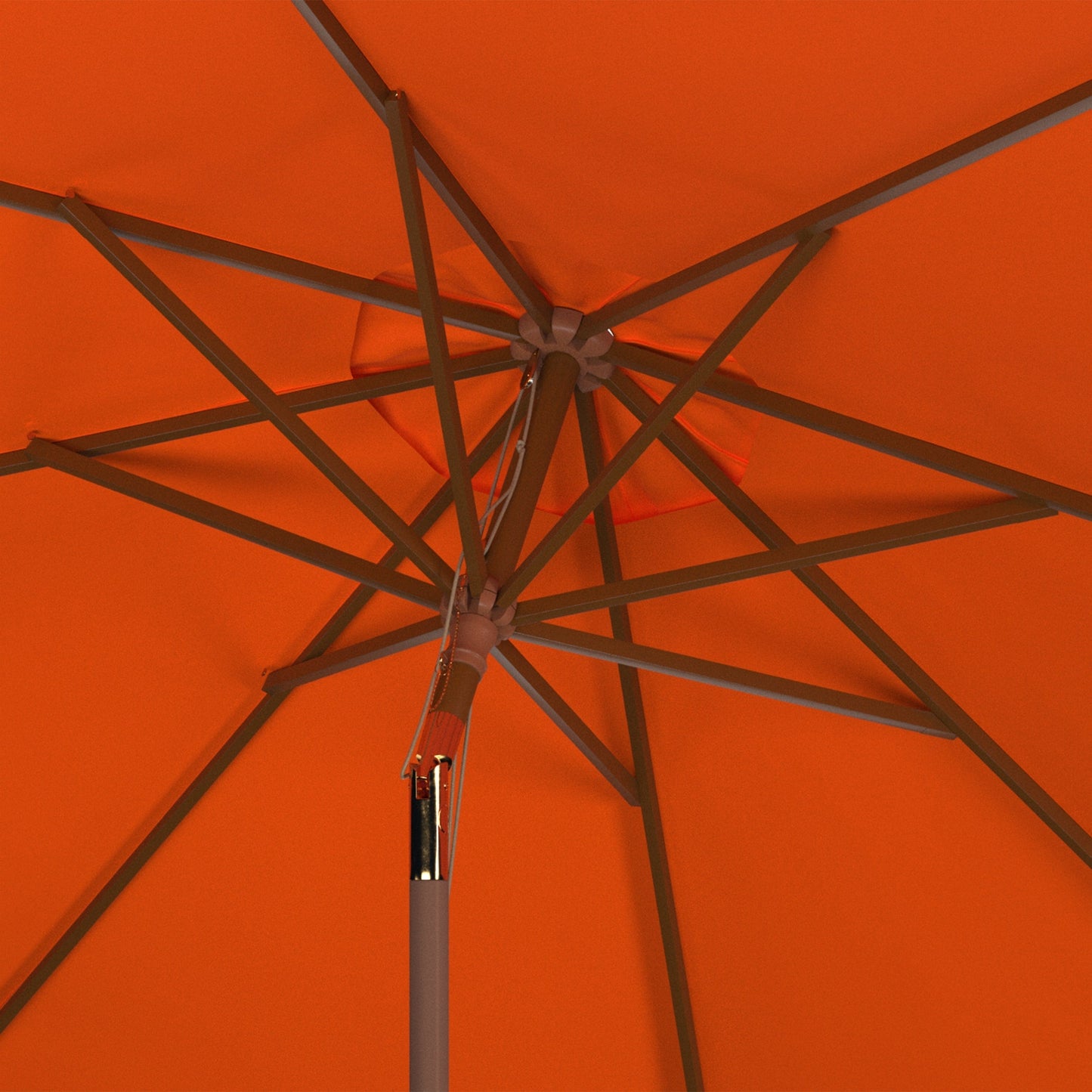 Parasol d'extérieur en bois Zlatana de 2,7 m (9 pieds) de SAFAVIEH