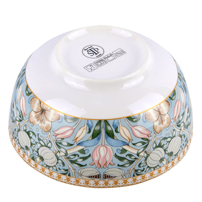 Service de table en porcelaine fine Morris Garden de STP Goods, lot de 24 pièces pour 6 personnes
