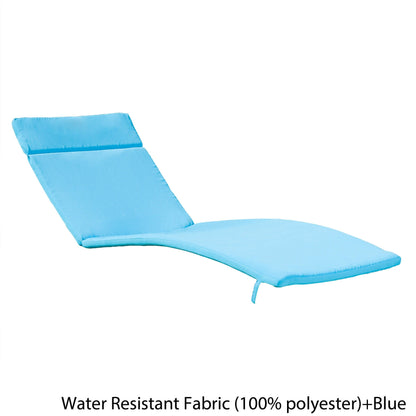 Ensemble de coussins d'extérieur Salem pour chaise longue - Coussins uniquement (lot de 2) par Christopher Knight Home - 79,25L x 27,50l x 1,50h