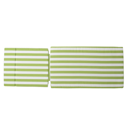 Ensemble de coussins d'extérieur Salem pour chaise longue - Coussins uniquement (lot de 2) par Christopher Knight Home - 79,25L x 27,50l x 1,50h
