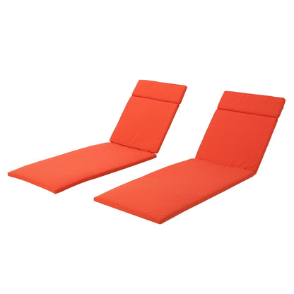 Ensemble de coussins d'extérieur Salem pour chaise longue - Coussins uniquement (lot de 2) par Christopher Knight Home - 79,25L x 27,50l x 1,50h
