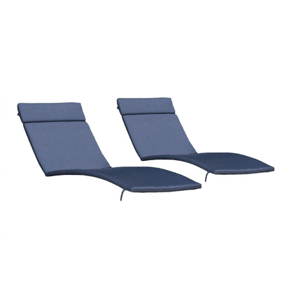 Ensemble de coussins d'extérieur Salem pour chaise longue - Coussins uniquement (lot de 2) par Christopher Knight Home - 79,25L x 27,50l x 1,50h