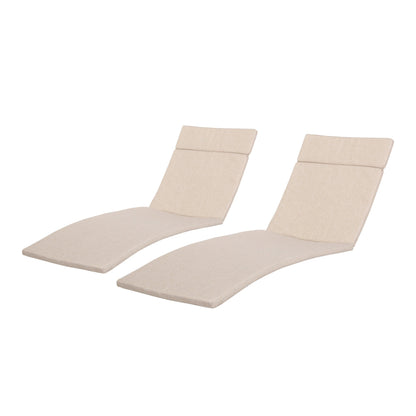 Ensemble de coussins d'extérieur Salem pour chaise longue - Coussins uniquement (lot de 2) par Christopher Knight Home - 79,25L x 27,50l x 1,50h