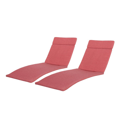 Ensemble de coussins d'extérieur Salem pour chaise longue - Coussins uniquement (lot de 2) par Christopher Knight Home - 79,25L x 27,50l x 1,50h