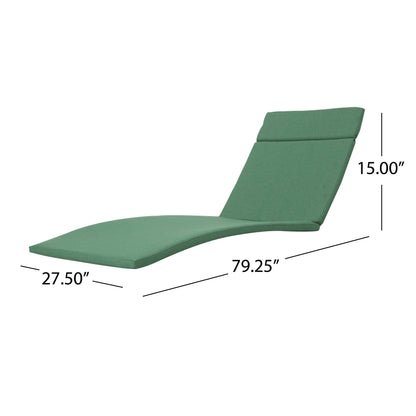 Ensemble de coussins d'extérieur Salem pour chaise longue - Coussins uniquement (lot de 2) par Christopher Knight Home - 79,25L x 27,50l x 1,50h
