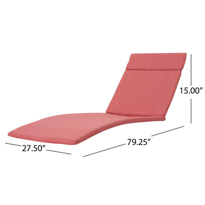 Ensemble de coussins d'extérieur Salem pour chaise longue - Coussins uniquement (lot de 2) par Christopher Knight Home - 79,25L x 27,50l x 1,50h