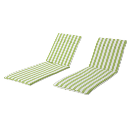 Ensemble de coussins d'extérieur Salem pour chaise longue - Coussins uniquement (lot de 2) par Christopher Knight Home - 79,25L x 27,50l x 1,50h