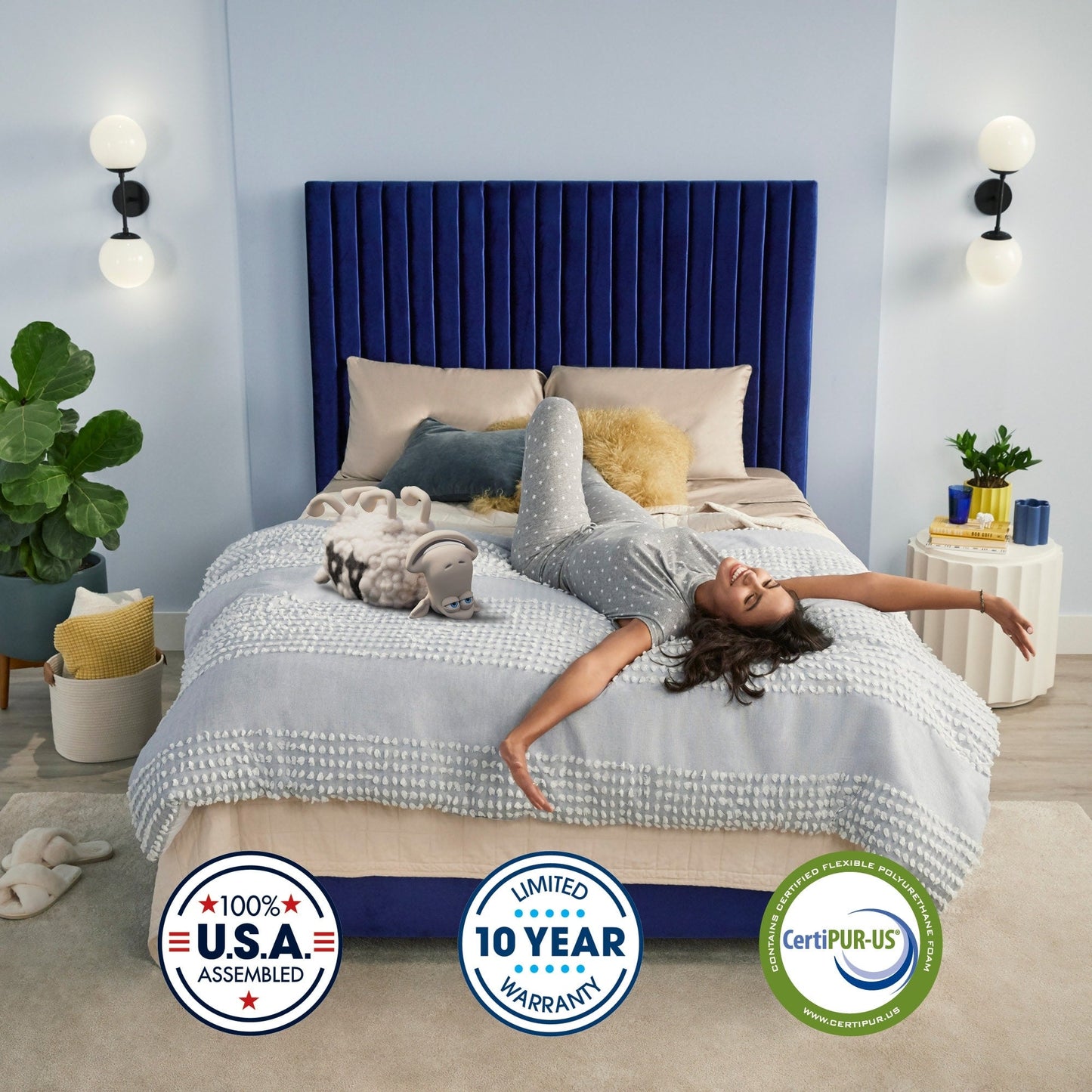 Matelas Serta Clarks Hill 15 avec surcouche moelleuse.