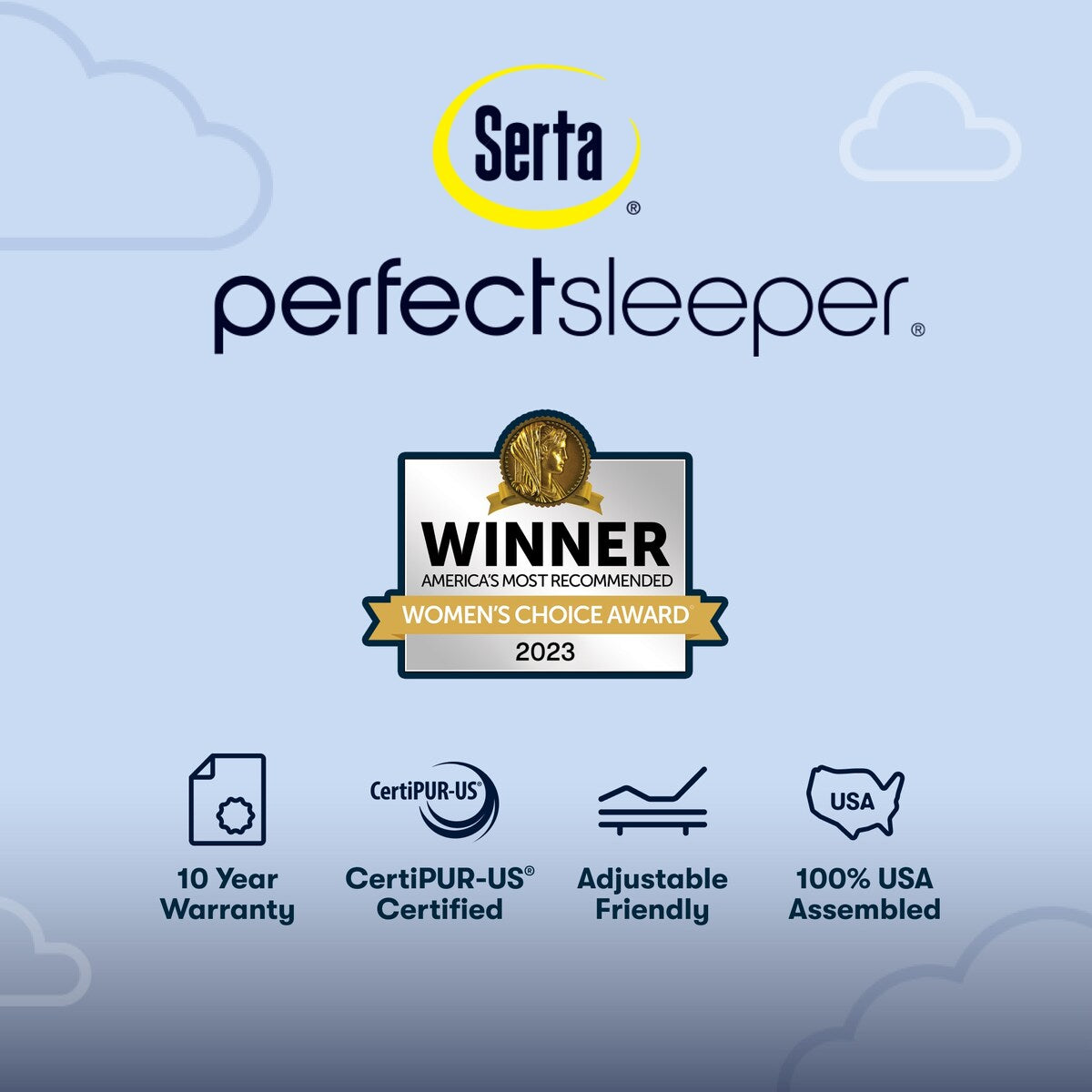 Ensemble de matelas Serta Perfect Sleeper Oasis Sleep 14.5 à surcouche ferme