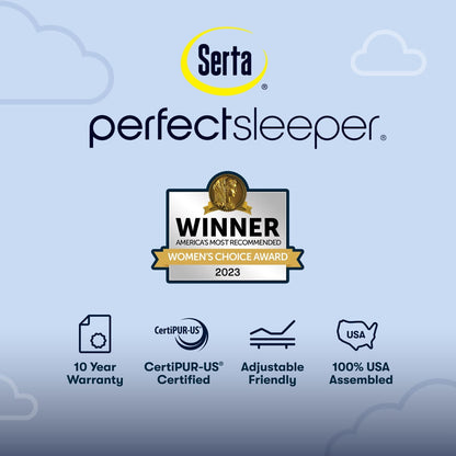 Ensemble de matelas Serta Perfect Sleeper Oasis Sleep 14.5 à surcouche ferme