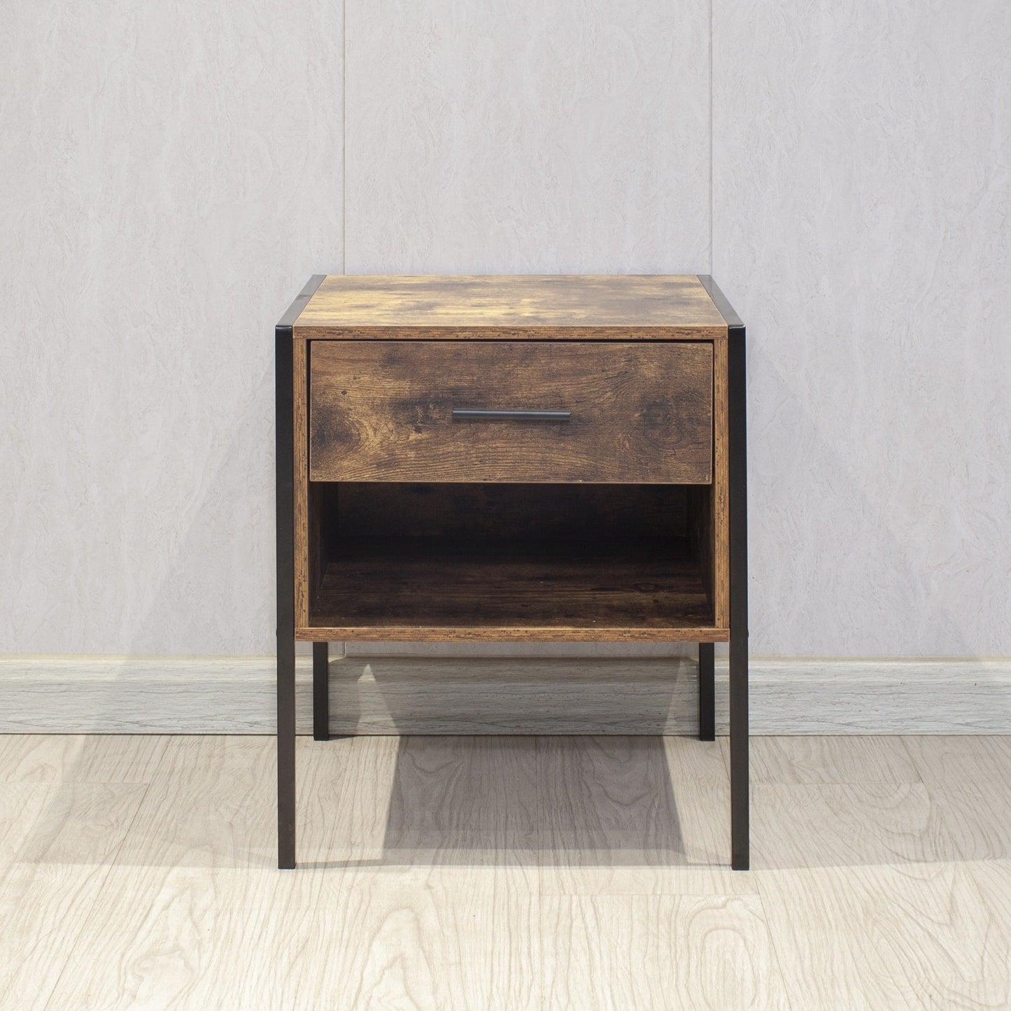 Table de chevet de style industriel (lot de 2)