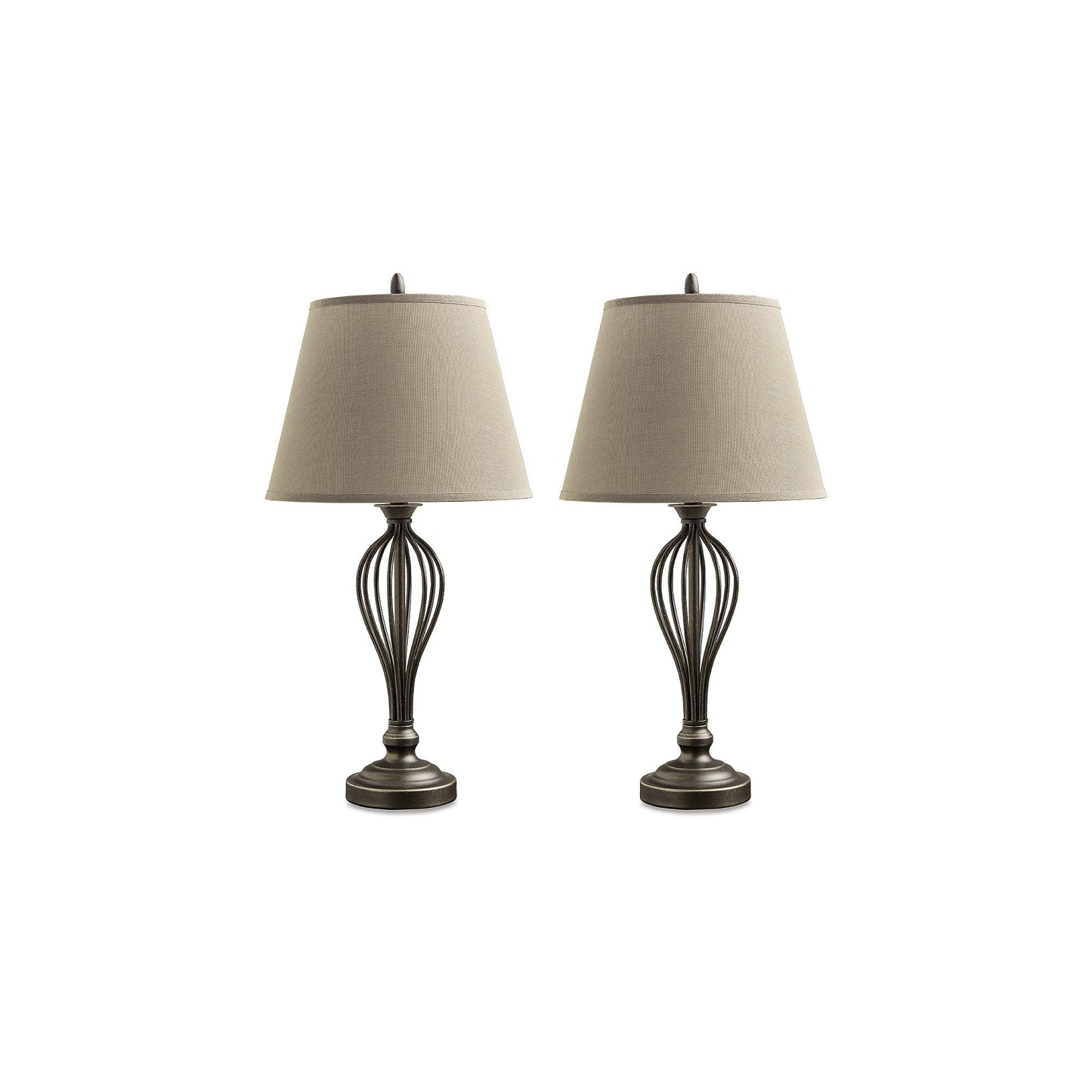 Lampe de table Ornawell en bronze antique de Signature Design by Ashley (lot de 2) - 15L x 15P x 29H