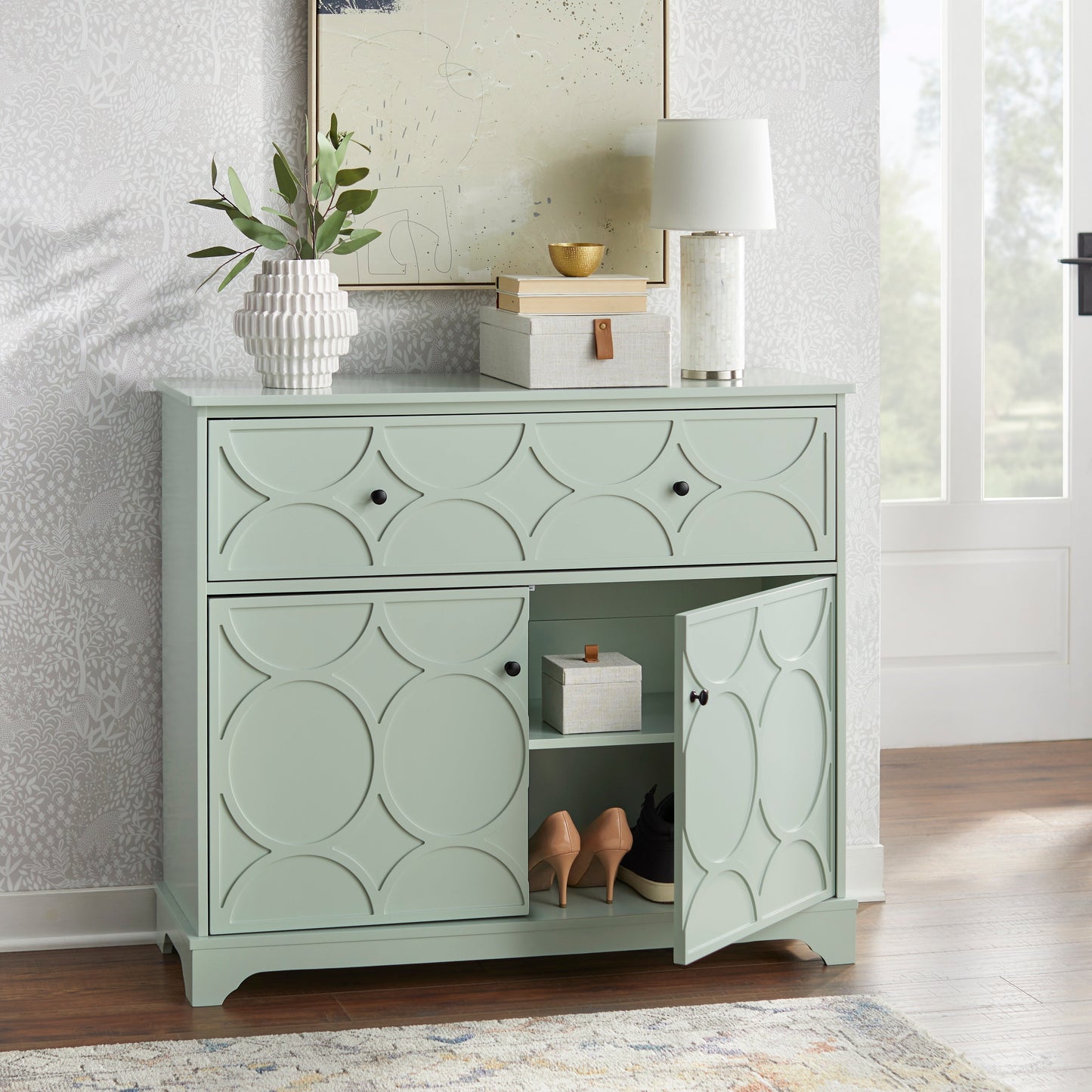 Armoire à façade ronde Simple Living Dawson