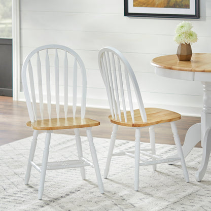 Ensemble de salle à manger Simple Living Carolina 5 pièces en bois massif de style farmhouse avec rallonge